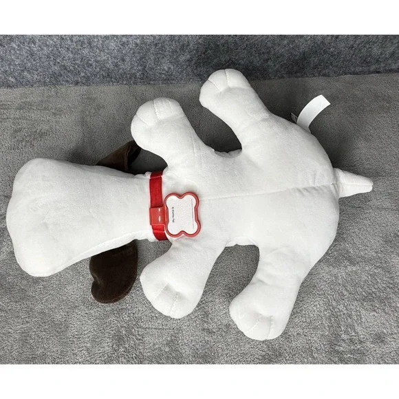 Pound Puppies Plush 17" White w/ Brown Spots, 2019 Hasbro Basic Fun Stuffed Dog - Picture 9 of 13